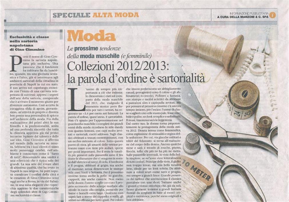 Speciale Alta Moda – Esclusività e Classe nella sartoria napoletana di Gino Cimmino